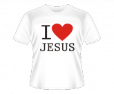 Camiseta I Love Jesus  (feminino) (cod. 05)